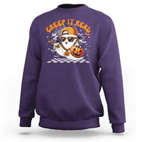 Funny Halloween Hip Hop Sweatshirt Creep It Real Gangster Ghost - Wonder Print Shop