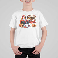 Funny Halloween Hip Hop T Shirt For Kid Creep It Real Cool Ghost Old School - Wonder Print Shop