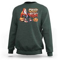 Funny Halloween Hip Hop Sweatshirt Creep It Real Cool Ghost Old School - Wonder Print Shop