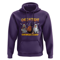 Funny Halloween Hoodie Chick Or Treat Spooky Chicken