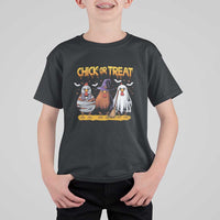 Funny Halloween T Shirt For Kid Chick Or Treat Spooky Chicken - Wonder Print Shop