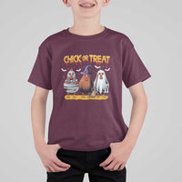 Funny Halloween T Shirt For Kid Chick Or Treat Spooky Chicken - Wonder Print Shop