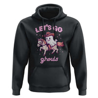 Halloween Cowboy Hoodie Let's Go Ghouls Ghost Riding Horse