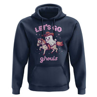 Halloween Cowboy Hoodie Let's Go Ghouls Ghost Riding Horse