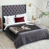 Halloween Cowboy Throw Blanket BooHaw Western Ghost - Wonder Print Shop