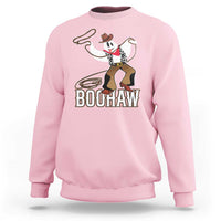 Halloween Cowboy Sweatshirt BooHaw Western Ghost - Wonder Print Shop