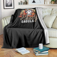 Halloween Cowboy Throw Blanket Howdy Ghouls Funny Western Ghost - Wonder Print Shop