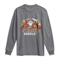 Halloween Cowboy Long Sleeve Shirt Howdy Ghouls Funny Western Ghost