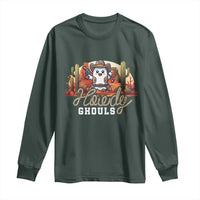 Halloween Cowboy Long Sleeve Shirt Howdy Ghouls Funny Western Ghost