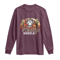 Halloween Cowboy Long Sleeve Shirt Howdy Ghouls Funny Western Ghost