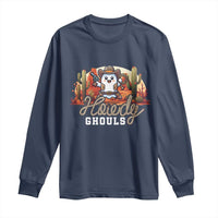 Halloween Cowboy Long Sleeve Shirt Howdy Ghouls Funny Western Ghost