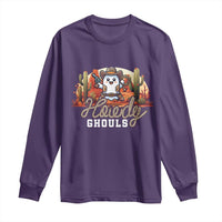 Halloween Cowboy Long Sleeve Shirt Howdy Ghouls Funny Western Ghost