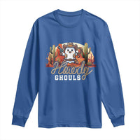 Halloween Cowboy Long Sleeve Shirt Howdy Ghouls Funny Western Ghost