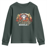 Halloween Cowboy Youth Sweatshirt Howdy Ghouls Funny Western Ghost