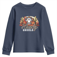 Halloween Cowboy Youth Sweatshirt Howdy Ghouls Funny Western Ghost
