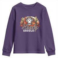 Halloween Cowboy Youth Sweatshirt Howdy Ghouls Funny Western Ghost