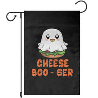 Funny Halloween Garden Flag Cheese Boo-ger Cute Hamburger Ghost - Wonder Print Shop