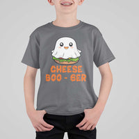 Funny Halloween T Shirt For Kid Cheese Boo-ger Cute Hamburger Ghost - Wonder Print Shop