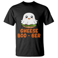 Funny Halloween T Shirt Cheese Boo-ger Cute Hamburger Ghost - Wonder Print Shop