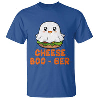Funny Halloween T Shirt Cheese Boo-ger Cute Hamburger Ghost - Wonder Print Shop