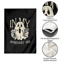 Funny Halloween Garden Flag In  My Introvert Era Ghost - Wonder Print Shop