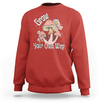 Grow Your Own Way Mushroom Level Up Sweatshirt - Wonder Print Shop