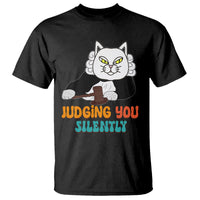 Judge Cat Judging You Silently Funny Sarcastic T Shirt - Wonder Print Shop