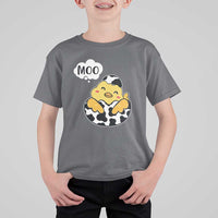 MOO Funny Chicken Fake Cow T Shirt For Kid - Wonder Print Shop