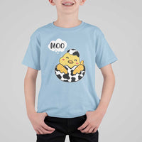 MOO Funny Chicken Fake Cow T Shirt For Kid - Wonder Print Shop