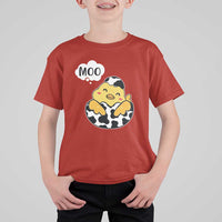 MOO Funny Chicken Fake Cow T Shirt For Kid - Wonder Print Shop