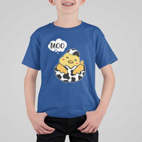 MOO Funny Chicken Fake Cow T Shirt For Kid - Wonder Print Shop