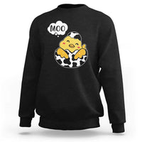 MOO Funny Chicken Fake Cow Sweatshirt - Wonder Print Shop