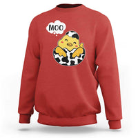 MOO Funny Chicken Fake Cow Sweatshirt - Wonder Print Shop