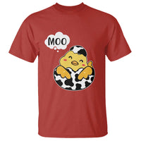 MOO Funny Chicken Fake Cow T Shirt - Wonder Print Shop