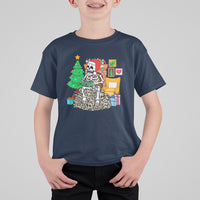 Christmas Gaming Skeleton Gamer Skull T Shirt For Kid - Wonder Print Shop