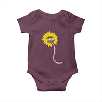 Be Kind Baby Onesie In A World Where You Can Be Anything Sunflower