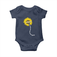 Be Kind Baby Onesie In A World Where You Can Be Anything Sunflower
