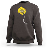 Be Kind Sweatshirt In A World Where You Can Be Anything Sunflower - Wonder Print Shop