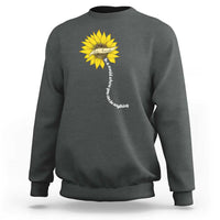 Be Kind Sweatshirt In A World Where You Can Be Anything Sunflower - Wonder Print Shop