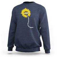 Be Kind Sweatshirt In A World Where You Can Be Anything Sunflower - Wonder Print Shop