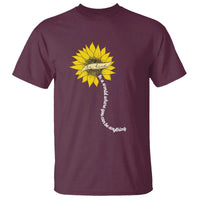 Be Kind T Shirt In A World Where You Can Be Anything Sunflower - Wonder Print Shop