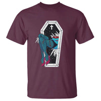 Creepy Halloween T Shirt Sexy Zombie Legs Flash Tattoo Coffin - Wonder Print Shop