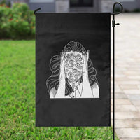 Creepy Aesthetic All Eyes On Me Psycho Girl Garden Flag - Wonder Print Shop