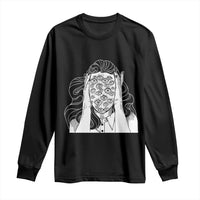 Creepy Aesthetic All Eyes On Me Psycho Girl Long Sleeve Shirt