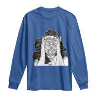 Creepy Aesthetic All Eyes On Me Psycho Girl Long Sleeve Shirt