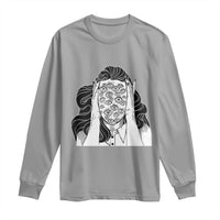 Creepy Aesthetic All Eyes On Me Psycho Girl Long Sleeve Shirt