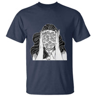 Creepy Aesthetic All Eyes On Me Psycho Girl T Shirt - Wonder Print Shop