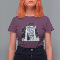 Creepy Aesthetic All Eyes On Me Psycho Girl T Shirt For Women - Wonder Print Shop
