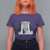 Creepy Aesthetic All Eyes On Me Psycho Girl T Shirt For Women - Wonder Print Shop
