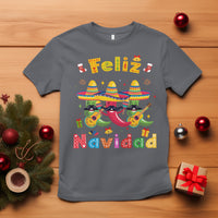 Feliz Navidad Mexican Fiesta Hot Pepper Guitar Party T Shirt - Wonder Print Shop